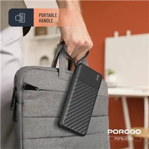 پاوربانک 10000 پیانو پرودو Porodo Piano Power Bank PDPBJ33BK