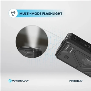 پاوربانک خورشیدی 27000 پاورولوژی Powerology PPBCHA77 همراه با کابل متصل