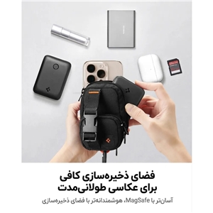 کیف لوازم جانبی مگ‌سیف اسپیگن مدل Spigen Snap Zip Mag Fit