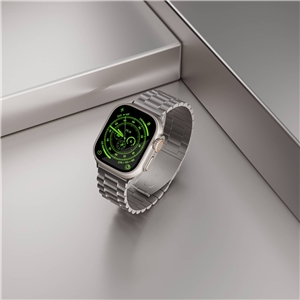 بند استیل برند Levelo مدل DAYTONA مناسب برای اپل واچ 42/44/45/49 میلی متری