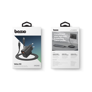 ست شارژر دیواری 35W و کابل USB-C بازیک Velox Bundle EU