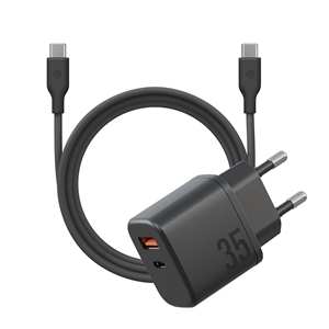 ست شارژر دیواری 35W و کابل USB-C بازیک Velox Bundle EU