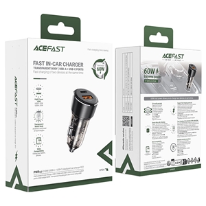 شارژر فندکی ایس فست ACEFAST B12 Fast Charger توان 60 وات