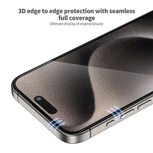 گلس فول BLUEO 3D Curved Full Glue Edge HD مناسب برای Apple iPhone 15 Pro