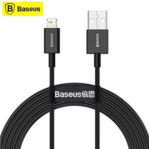 کابل لایتنینگ بیسوس Baseus Superior Series USB to iP CALYS-01 طول 25 سانتی متر و توان 2.4 آمپر