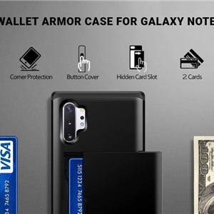 قاب جیتک گلکسی نوت 10 پلاس مدل G-Tech Wallet Armor case Galaxy Note 10 Plus