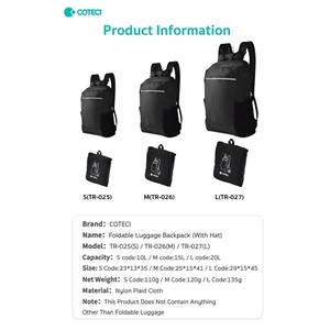 کوله پشتی کوهنوردی تاشو 15 لیتری کوتسی مدل COTECI TR-026