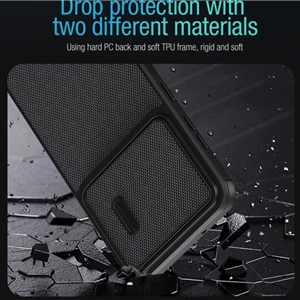 کاور نیلکین مدل Textured Fiber S Case مناسب برای گوشی موبایل سامسونگ Galaxy S23 Plus