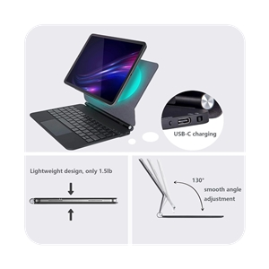 کیبورد کیس مگنتی آیپد کوتسی Coteci Magic Keyboard iPad Pro 13 (M4) IP-062