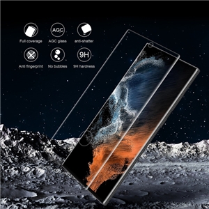 محافظ صفحه شیشه ای دورچسب تمام صفحه نیلکین سامسونگ Samsung Galaxy S23 Ultra 3D CP+ Max