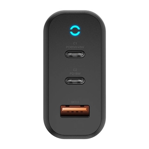 شارژر دیواری انرژیا مدل AMPCHARGE GaN65 با دو درگاه USB-C و USB-A