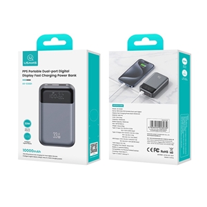 پاوربانک 10000 یوسمز USAMS CD221 توان 33 وات