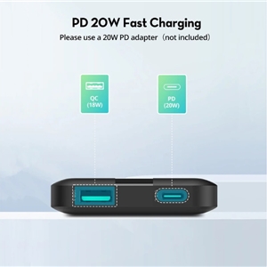 پاوربانک 20 وات 10000 میلی آمپر راوپاور مدل RP-PB1236