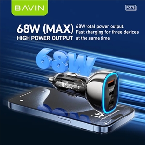 شارژر فندکی فست شارژ باوین Bavin PC978 توان 68 وات