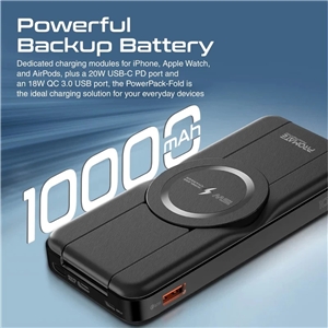 پاوربانک پرومیت مدل POWERPACK-FOLD به ظرفیت 10000 میلی آمپرساعت