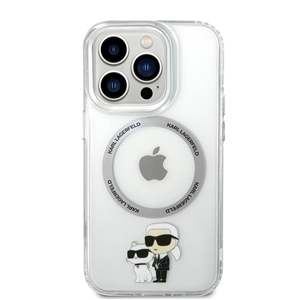 قاب کارل لاگرفلد مدل MAGSAFE IML OUTLINE KARL & CHOUPETTE مناسب برای گوشی موبایل اپل Apple iPhone 14 Pro Max