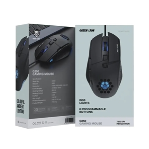 موس سیمی گیمینگ گرین لاین Green Lion G250 Gaming Mouse GNG250GAMBK