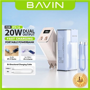 پاوربانک 10000 باوین Bavin PC1100S توان 20 وات