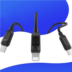 کابل تبدیل USB به لایتنینگ رسی مدل RCL-P100 طول 1 متر