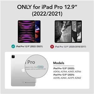 کاور آیپد پرو 12.9 برند ESR مدل iPad Pro 12.9″ (2022/2021) Classic Hybrid
