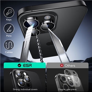 محافظ لنز دوربین ESR مناسب برای iPhone 16 Pro