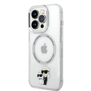 قاب کارل لاگرفلد مدل MAGSAFE IML OUTLINE KARL & CHOUPETTE مناسب برای گوشی موبایل اپل Apple iPhone 14 Pro Max