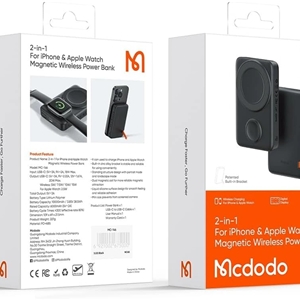 پاور بانک مک دودو مدل 2in1 For iPhone & Apple Watch Magnetic