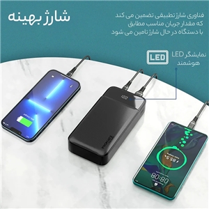پاوربانک پرومیت مدل TORQ-20 ظرفیت 20000 میلی آمپر ساعت