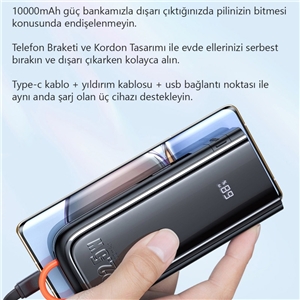 پاوربانک مک دودو مدل MC-1160 ظرفیت 10000 میلی آمپر ساعت