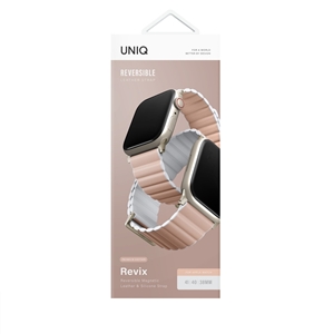 بند چرمی اپل واچ 38/40/41mm برند یونیک مدل UNIQ REVIX PREMIUM EDITION