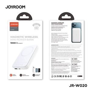 پاوربانک وایرلس 10000 مگنتی جویروم Joyroom JR-W020 توان 20 وات