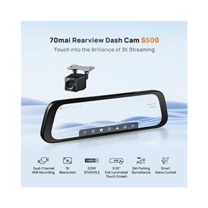 آینه هوشمند خودرو شیائومی مدل Xiaomi 70mai Rearview Dash Cam S500 Set
