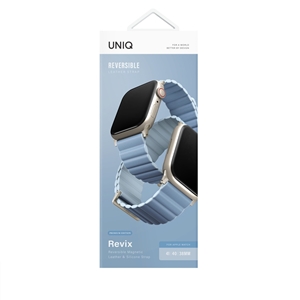بند چرمی اپل واچ 38/40/41mm برند یونیک مدل UNIQ REVIX PREMIUM EDITION