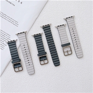 بند چرمی اپل واچ برند جیتک مدل G-TECH Double-sided Leather Strap Band for Apple Watch 44/45/49mm