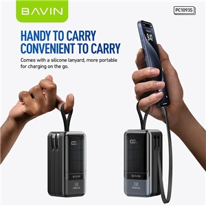 پاوربانک 20000 باوین Bavin PC1093S Fast Charge توان 65 وات
