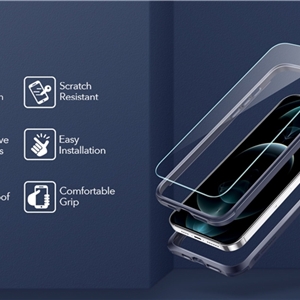 قاب و گلس 360 درجه ESR برای آیفون 12پرو ESR iPhone 12 Pro Alliance Tough Case and Screen Protector Set