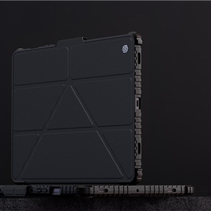 کاور چرمی هوشمند نیلکین سامسونگ Samsung Tab S9 FE Plus Nillkin Bumper Leather Case Pro