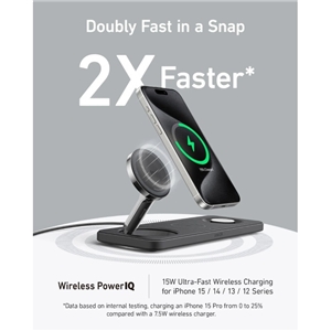 شارژر وایرلس مگ سیف 3 کاره انکر مدل B25M