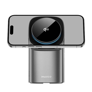 شارژر وایرلس 3 کاره مکسکو Maxco Geometry Seriess II QI2 MW15