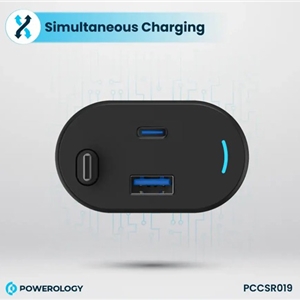 شارژرفندکی 115 وات با کابل پاورولوژی Powerology Car Charger 115W PCCSR019