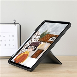 کیف و کاور آیپد 12.9 برند راک رز مدل Defensor II Smart Tri-Fold Origami Folio for iPad Pro 12.9″ (2021/2022)