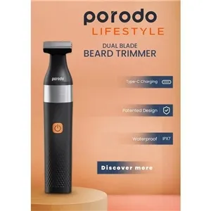 ماشین اصلاح پرودو Porodo Lifestyle Dual Blade Beard Trimmer PDLSROBTBK