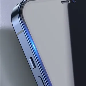 پک 2تایی گلس حریم شخصی تمام صفحه آیفون Apple iPhone 12 Baseus SGAPIPH61P-TG01 Anti Peeping