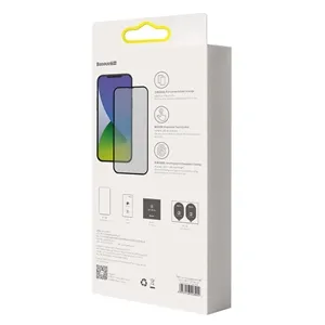 پک 2تایی گلس حریم شخصی تمام صفحه آیفون Apple iPhone 12 Baseus SGAPIPH61P-TG01 Anti Peeping