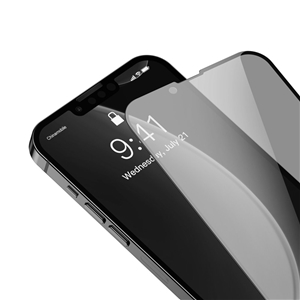 پک 2تایی گلس حریم شخصی تمام صفحه آیفون Apple iPhone 13 Pro Max Baseus Anti-Spy Glass Film SGQP010801