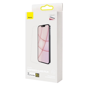 پک دوتایی گلس تمام صفحه آیفون بیسوس Baseus Tempered Glass Film Iphone 13 Pro Max SGBL061202