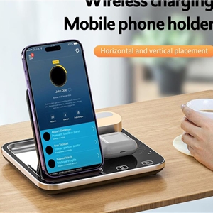 شارژر رومیزی گرین لاین مدل Wireless Charging Station2 4 in 1