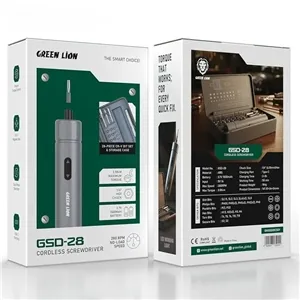 پیچ گوشتی شارژی گرین لاین Green Lion GSD-28 GNGSD28CSGY دارای 18 سری