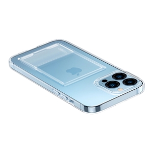 قاب شفاف جاکارتی دار Spigen اورجینال مدل Crystal Slot مناسب برای Apple iPhone 13 Pro Max