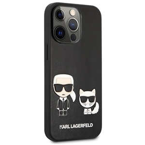 قاب Karl Lagerfeld کارل لاگرفلد چرمی اورجینال مدل Karl & Cat مناسب برای Apple iPhone 13 Pro Max